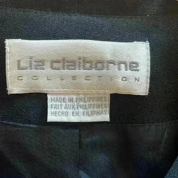 Liz Claiborne beautiful black blazer. Women’s size 12. - Picture 7 of 9